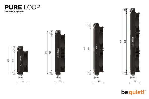 B-Cooler Be Quiet Pure Loop 280mm ALL-in-One Wasserkühlung
