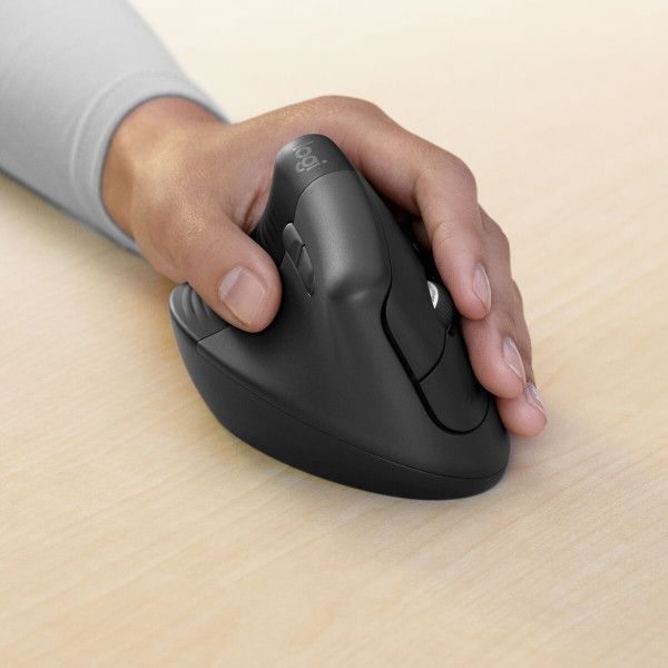 Mouse Logitech Lift for Business wireless ergonomisch graphite left (910-006495)