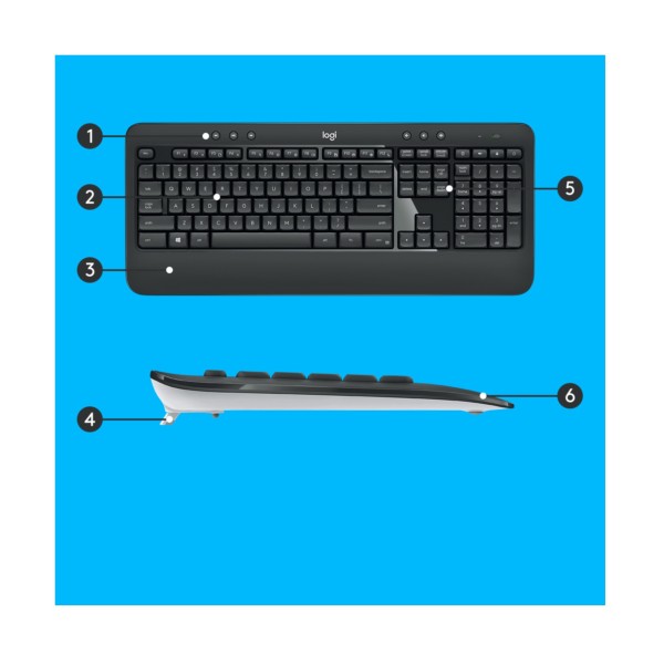 B-Keyboard & Mouse Logitech Wireless Combo MK540 black (US) (920-008685)
