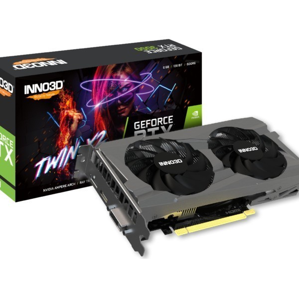 VGA Inno3D GeForce® RTX 3050 6GB Twin X2 V2