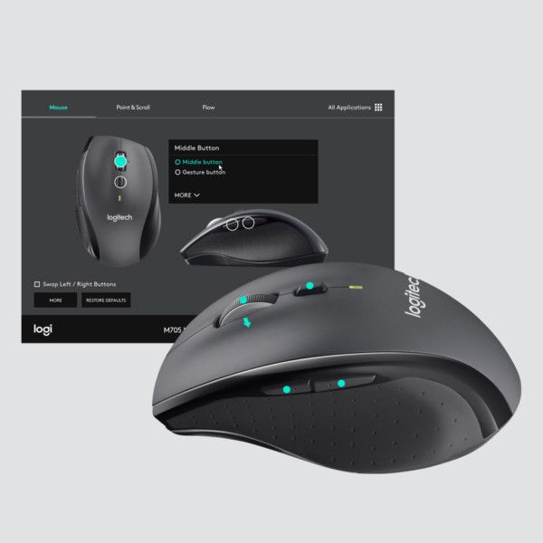 Mouse Logitech Cordless Laser M705 (910-006034)
