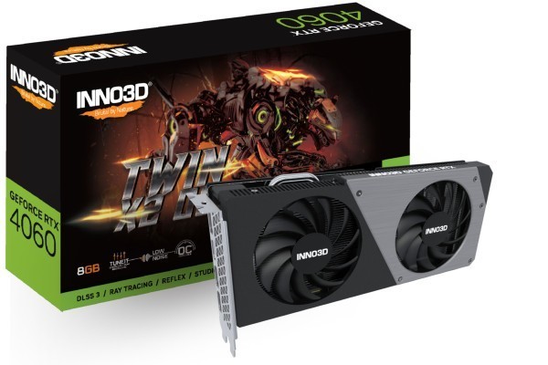 VGA Inno3D GeForce® RTX 4060 8GB Twin X2 OC