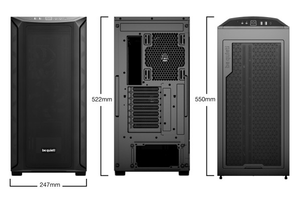PC- Gehäuse BeQuiet Shadow Base 800 - schwarz