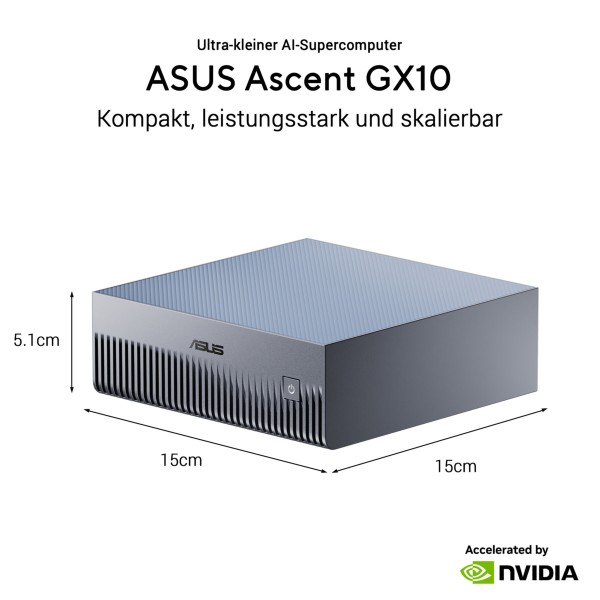 Asus Ascent GX10-GG0026BN - MINI PC- Stellar Gray (inklusive Gema)
