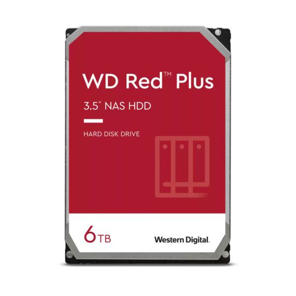 HDD WD Red Plus WD60EFPX 6TB/8,9/600 Sata III 256MB (D)