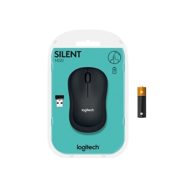 Mouse Logitech M220 Silent anthrazit (910-004878)