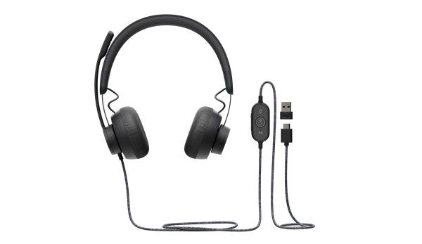 Headset Logitech Zone MS Wired (981-000870)