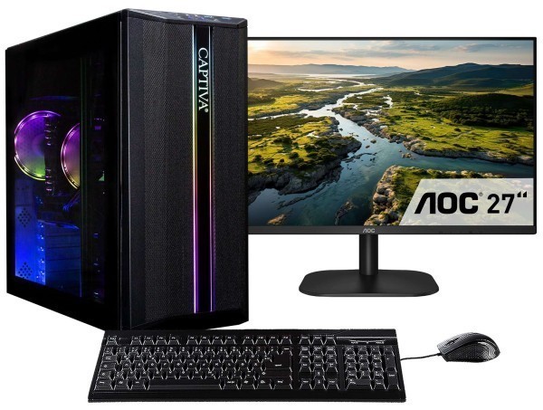 Captiva PC Power Starter R80-014 TFT Bundle (Ryzen 7 5700G/SSD 500GB/16GB/DVD-RW/WLAN/w/o OS)