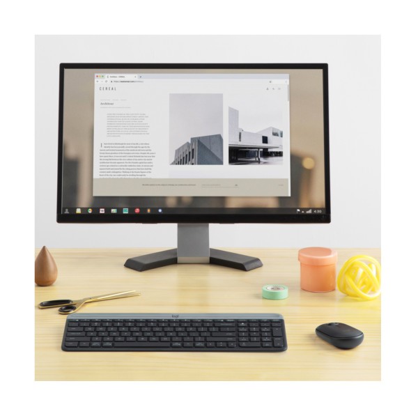B-Keyboard & Mouse Logitech Slim Wireless Combo MK470 (US) (920-009204)