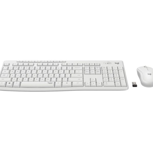 Keyboard & Mouse Logitech Wireless Combo MK295 silent weiß (DE) (920-009819)