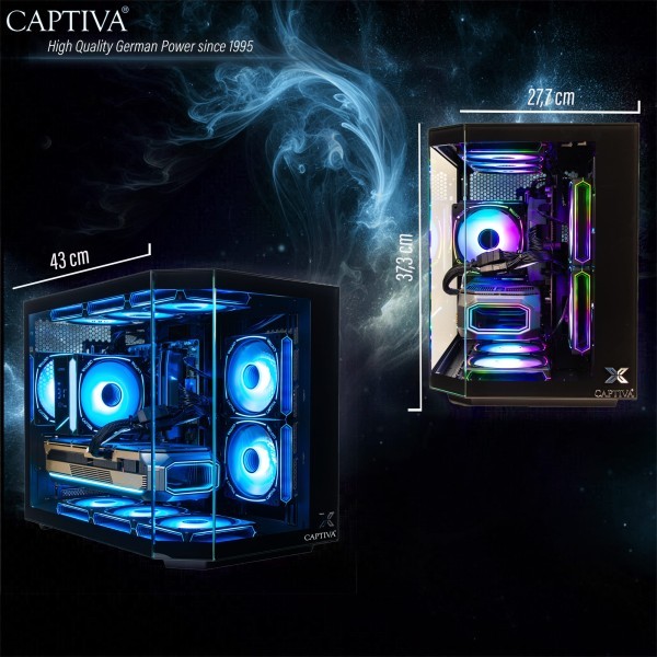 Captiva PC Highend Gaming R10-3946 (Ryzen 5 9600X/RX9070 XT 16GB GDDR6/SSD 1TB/32GB/WLAN/Windows 11 Home 64-bit)