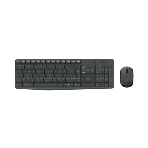 Keyboard & Mouse Logitech Wireless Combo MK235 black (DE) (920-007905)