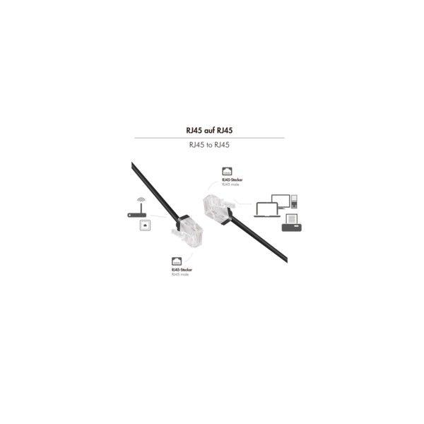 Kabel LogiLink Patchkabel CAT.6A slim 5m schwarz High-Flex (CQ3073U)