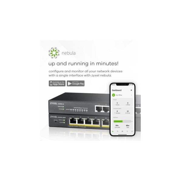 Zyxel Switch 8-port 10/100/1000 GS1915-8EP-EU0101F