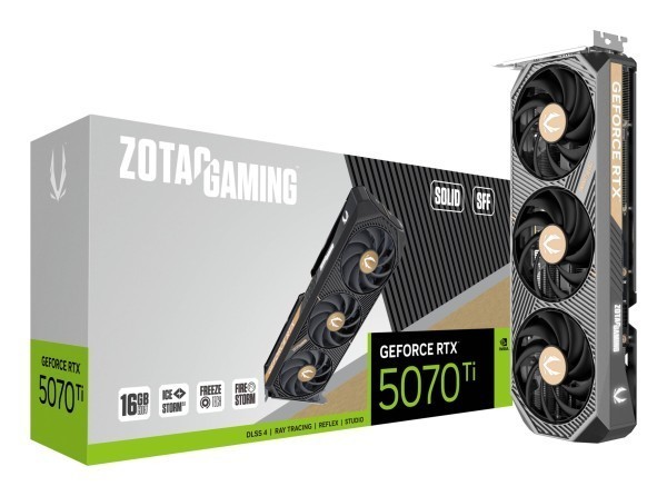 VGA ZOTAC GeForce® RTX 5070TI 16GB Solid SFF