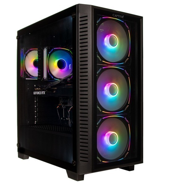 Captiva PC Highend Gaming R89-558 (Ryzen 7 9800X3D/RTX5070 Ti 16GB GDDR7/SSD 2TB/32GB/WLAN/w/o OS)