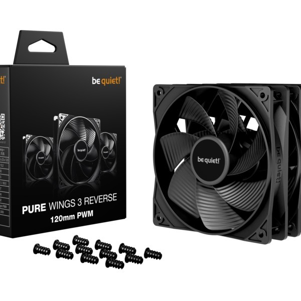 PC- Gehäuselüfter Be Quiet Pure Wings 3 PWM 120mm Reverse BL137 3er Pack