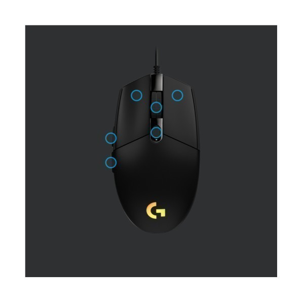 Mouse Logitech G G203 Lightsync (910-005796) USB Typ-A - 8000 DPI - 1 ms - Schwarz