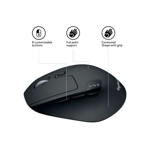 B-Mouse Logitech M720 Triathlon schwarz (910-004791)