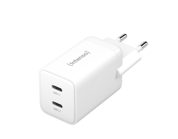 Intenso Power Adapter 2x USB-C GAN Weiß 7804012