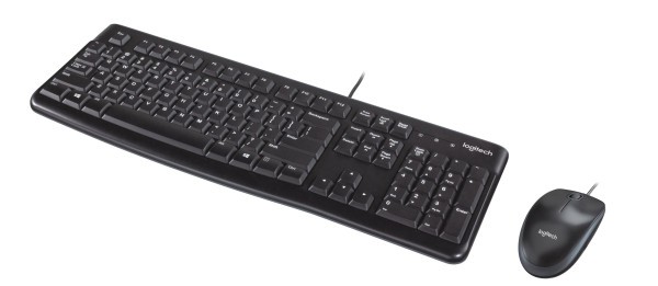B-Keyboard & Mouse Logitech Wired Combo MK120 black  (US) (920-002562)