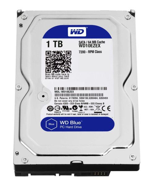HDD WD Blue WD10EZEX 1TB/8,9/600/72 Sata III 64MB (D)
