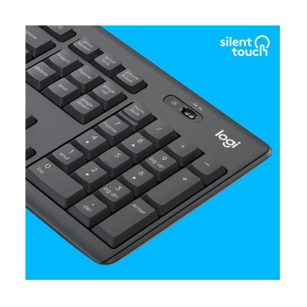 B-Keyboard & Mouse Logitech Wireless Combo MK295 Graphite (US) (920-009800)