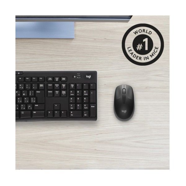 Mouse Logitech M190 Wireless black (910-005905)