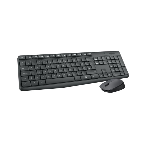 Keyboard & Mouse Logitech Wireless Combo MK235 black (DE) (920-007905)