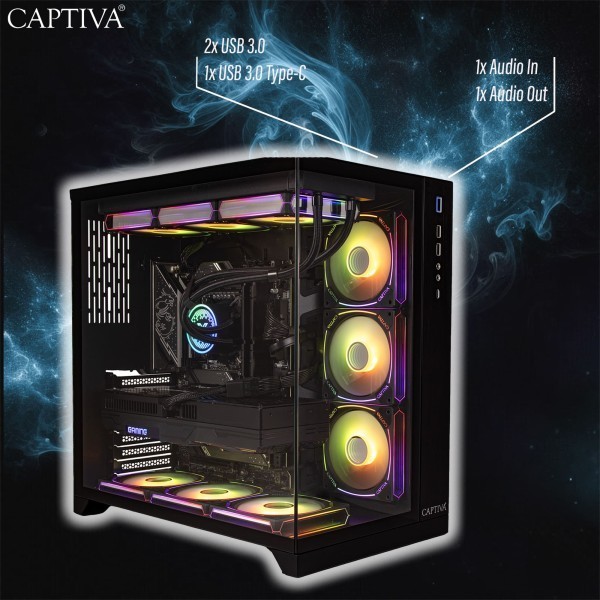 Captiva PC Entry Gaming I10-1674 (i5-14600KF/ARC B580 12GB GDDR6/SSD 1TB/16GB/WLAN/Windows 11 Home 64-bit)