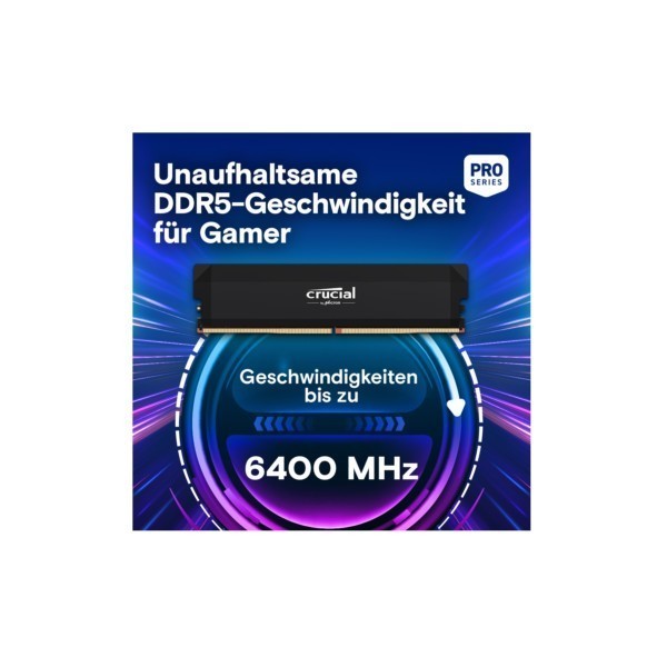 DDR5 64GB KIT 2x32GB PC 6000 Crucial PRO Overclocking Edition CP2K32G60C40U5B