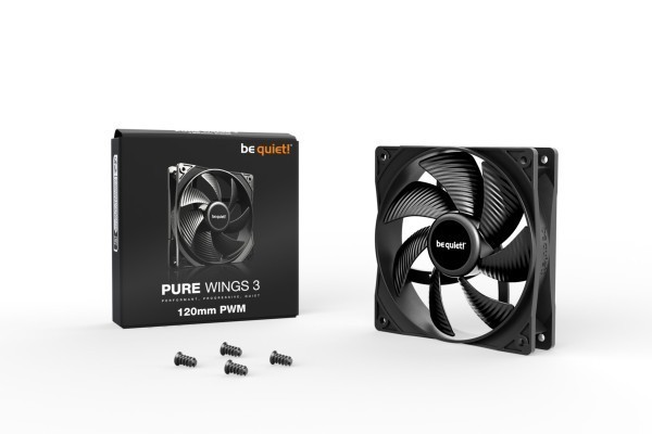 PC- Gehäuselüfter Be Quiet Pure Wings 3 PWM 120mm BL105