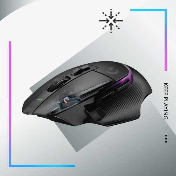 Mouse Logitech Gaming G502 X Plus Wireless Schwarz (910-006162)