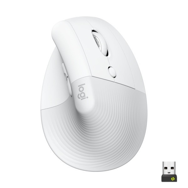 Mouse Logitech Lift - rechts -Wireless + Bluetooth - Weiß (910-006475)