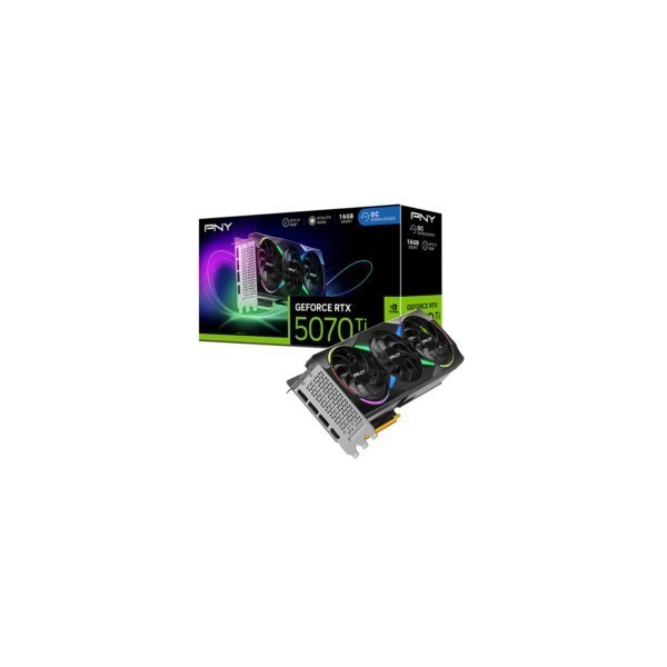 VGA PNY GeForce® RTX™ 5070TI 16GB ARGB Gaming Overclocked Triple Fan