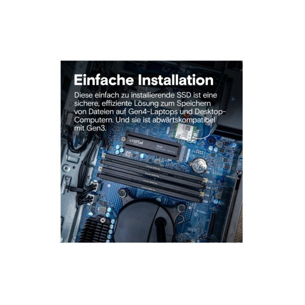SSD Crucial 2TB P310 CT2000P310SSD5 PCIe M.2 NVME PCIe 4.0 x4 mit HS