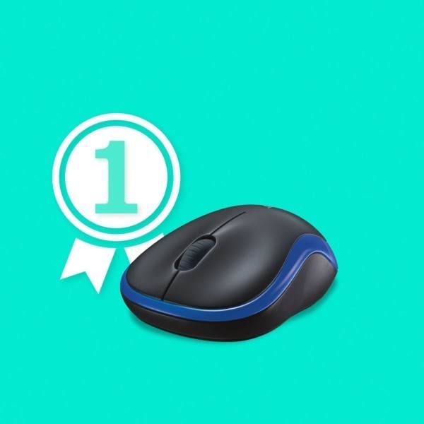 Mouse Logitech M185 Wireless blue (910-002239)