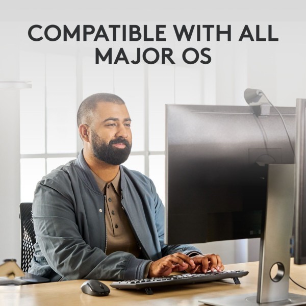 Keyboard & Mouse Logitech MK370 Combo for Business - graphite - DE - Tastatur - Bluetooth (920-012065)