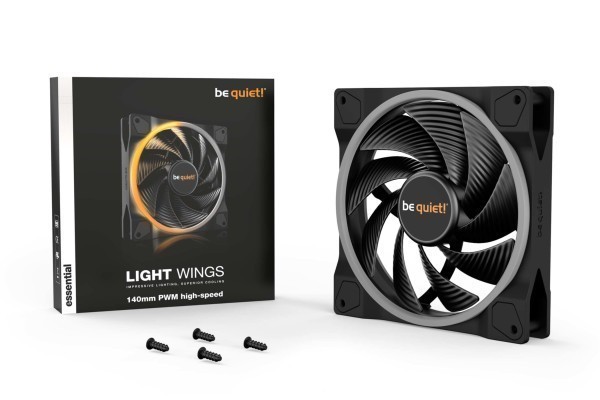 PC- Gehäuselüfter Be Quiet Light Wings 140mm PWM high-speed