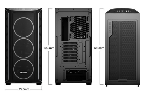 PC- Gehäuse BeQuiet Shadow Base 800 FX - schwarz