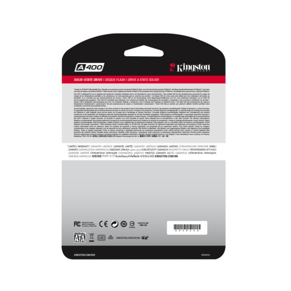 SSD Kingston A400 240GB Sata3  SA400S37/240G 2,5"