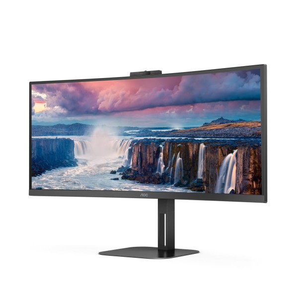 TFT AOC Value-line CU34V5CW/BK 86.4 cm (34")LED,HDMI,DisplayPort,USB-C,SP,curved