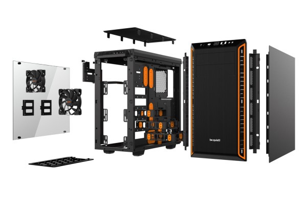 PC- Gehäuse BeQuiet Pure Base 600 Window - orange