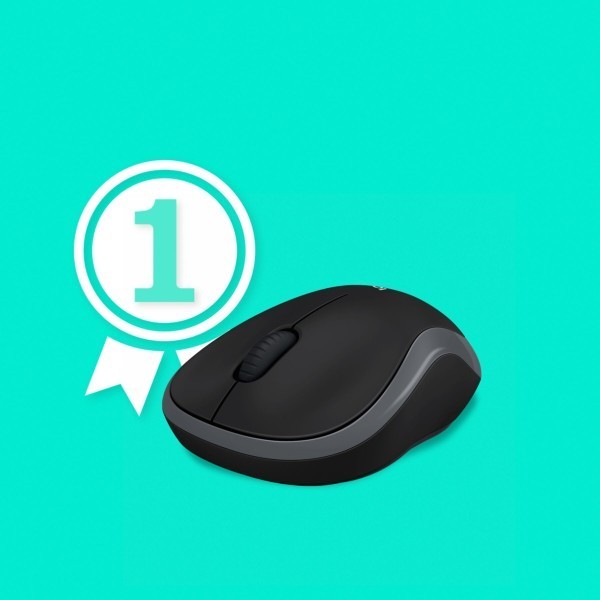 B-Mouse Logitech M185 Wireless grey (910-002238)