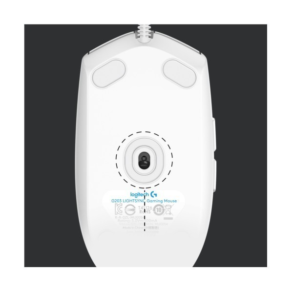 Mouse Logitech G G203 Lightsync - Weiß (910-005797)