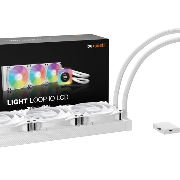 Cooler Be Quiet Light Loop IO LCD 360mm AiO Wasserkühlung white BW033