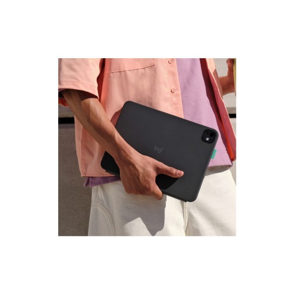 B-Keyboard Logitech Flip Folio for iPad Pro + iPad Air 11" gray (DE) (920-013397)
