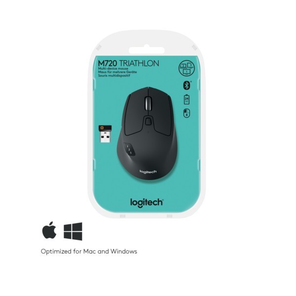 B-Mouse Logitech M720 Triathlon schwarz (910-004791)