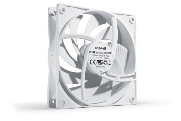 PC- Gehäuselüfter Be Quiet Pure Wings 3 high-speed PWM 120mm white BL111