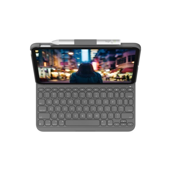 Keyboard Logitech Slim Folio - QWERTZ - Deutsch - iPad (10th gen) (920-011423)